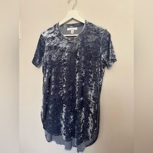 Women's Crushed Velvet Short Sleeve Tee